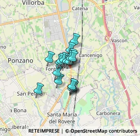 Mappa Via Piavesella, 31050 Villorba TV, Italia (0.87842)