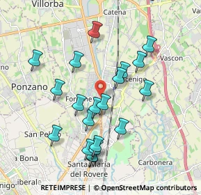 Mappa Via Piavesella, 31050 Villorba TV, Italia (1.833)