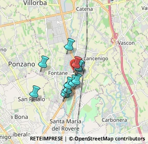 Mappa Via Piavesella, 31050 Villorba TV, Italia (1.13)