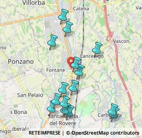 Mappa Via Piavesella, 31050 Villorba TV, Italia (2.086)