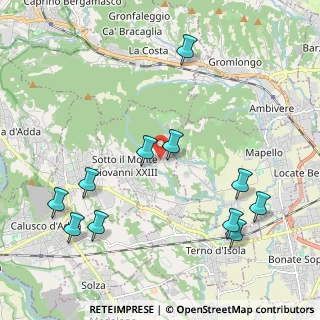 Mappa Via Don Candido Valsecchi, 24039 Sotto il Monte Giovanni XXIII BG, Italia (2.38727)
