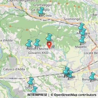 Mappa Via Don Candido Valsecchi, 24039 Sotto il Monte Giovanni XXIII BG, Italia (2.83385)