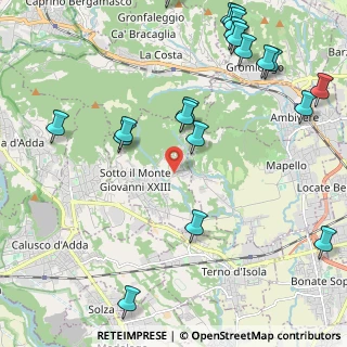 Mappa Via Don Candido Valsecchi, 24039 Sotto il Monte Giovanni XXIII BG, Italia (2.813)