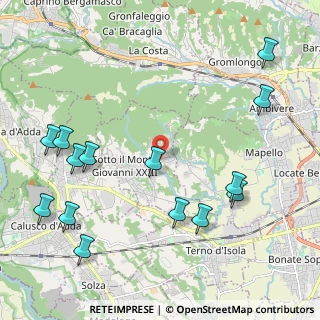 Mappa Via Don Candido Valsecchi, 24039 Sotto il Monte Giovanni XXIII BG, Italia (2.60643)