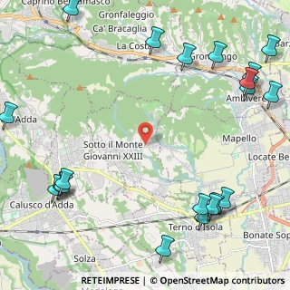 Mappa Via Don Candido Valsecchi, 24039 Sotto il Monte Giovanni XXIII BG, Italia (3.2385)