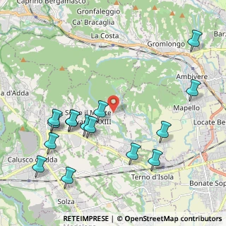 Mappa Via Don Candido Valsecchi, 24039 Sotto il Monte Giovanni XXIII BG, Italia (2.38133)