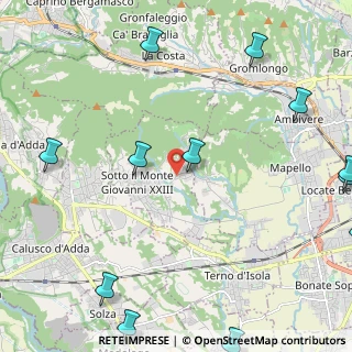 Mappa Via Don Candido Valsecchi, 24039 Sotto il Monte Giovanni XXIII BG, Italia (3.26333)
