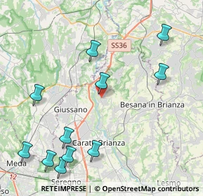 Mappa Via Stelvio, 20836 Briosco MB, Italia (5.15)