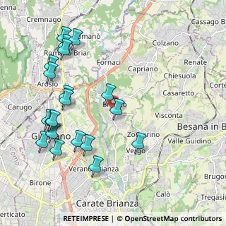 Mappa Via Stelvio, 20836 Briosco MB, Italia (2.3295)