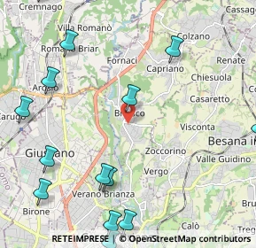 Mappa Via Stelvio, 20836 Briosco MB, Italia (2.97786)