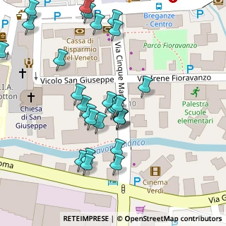 Mappa Via Cinque Martiri, 36042 Breganze VI, Italia (0.05185)
