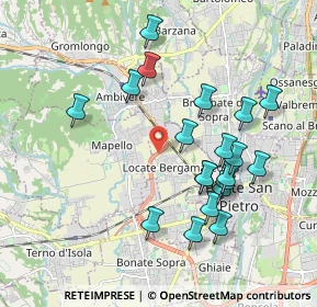 Mappa Strada Statale Briantea, 24036 Ponte San Pietro BG, Italia (1.9035)