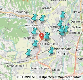 Mappa Strada Statale Briantea, 24036 Ponte San Pietro BG, Italia (1.55)