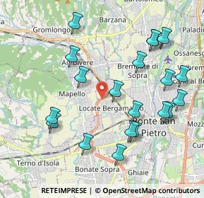 Mappa Strada Statale Briantea, 24036 Ponte San Pietro BG, Italia (2.168)