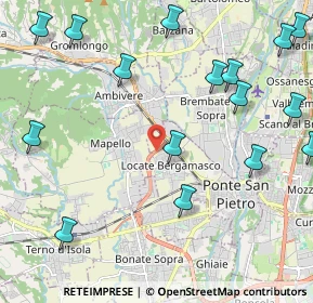 Mappa Strada Statale Briantea, 24036 Ponte San Pietro BG, Italia (2.7725)