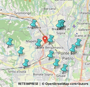 Mappa Strada Statale Briantea, 24036 Ponte San Pietro BG, Italia (2.03286)