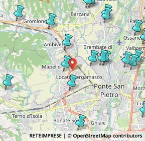 Mappa Strada Statale Briantea, 24036 Ponte San Pietro BG, Italia (2.7265)