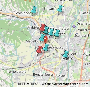 Mappa Strada Statale Briantea, 24036 Ponte San Pietro BG, Italia (1.24818)
