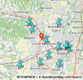 Mappa Strada Statale Briantea, 24036 Ponte San Pietro BG, Italia (2.13333)