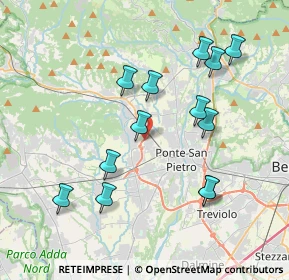 Mappa Strada Statale Briantea, 24036 Ponte San Pietro BG, Italia (3.83846)