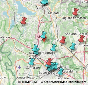 Mappa Via Milanello, 21040 Carnago VA, Italia (9.657)