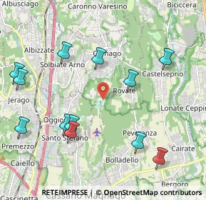 Mappa Via Milanello, 21040 Carnago VA, Italia (2.37083)