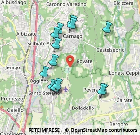 Mappa Via Milanello, 21040 Carnago VA, Italia (1.845)