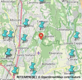 Mappa Via Milanello, 21040 Carnago VA, Italia (3.2725)