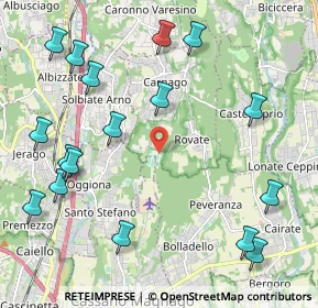 Mappa Via Milanello, 21040 Carnago VA, Italia (2.62588)