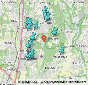 Mappa Via Milanello, 21040 Carnago VA, Italia (1.77611)