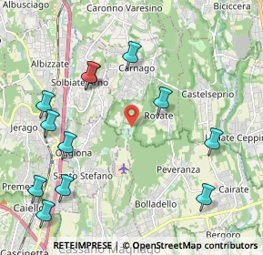 Mappa Via Milanello, 21040 Carnago VA, Italia (2.4875)