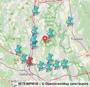 Mappa Via Milanello, 21040 Carnago VA, Italia (4.07643)