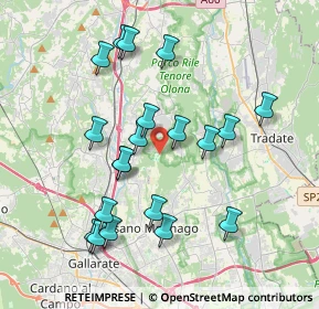 Mappa Via Milanello, 21040 Carnago VA, Italia (3.776)