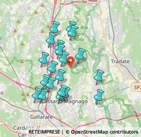 Mappa Via Milanello, 21040 Carnago VA, Italia (3.2615)