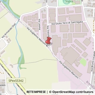 Mappa Via Guglielmo Marconi, 24036 Ponte San Pietro BG, Italia, 24036 Ponte San Pietro, Bergamo (Lombardia)