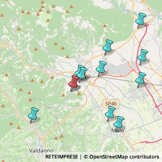 Mappa Via Rosso Tenente Ettore, 36015 Schio VI, Italia (4.04167)