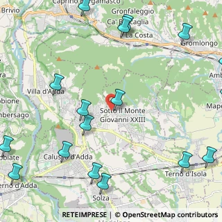 Mappa Via Brusicco, 24039 Sotto il Monte Giovanni XXIII BG, Italia (3.13765)