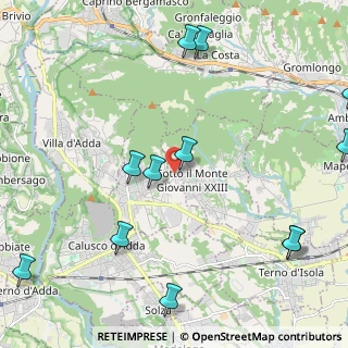 Mappa Via Brusicco, 24039 Sotto il Monte Giovanni XXIII BG, Italia (2.84583)