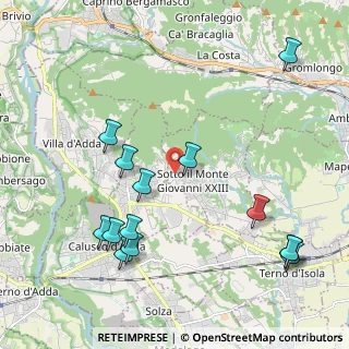 Mappa Via Brusicco, 24039 Sotto il Monte Giovanni XXIII BG, Italia (2.42)