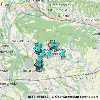 Mappa Via Brusicco, 24039 Sotto il Monte Giovanni XXIII BG, Italia (1.3335)