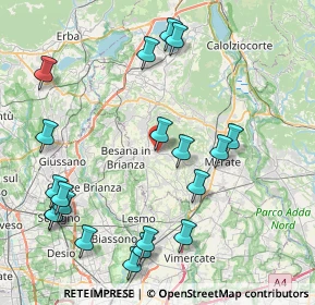 Mappa Via Amerigo Vespucci, 23873 Missaglia LC, Italia (9.663)