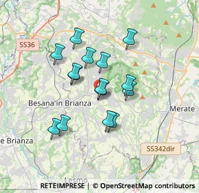 Mappa Via Amerigo Vespucci, 23873 Missaglia LC, Italia (2.74733)