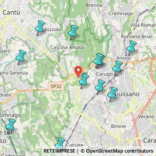 Mappa Localita' Scesa, 22066 Mariano Comense CO, Italia (2.44417)