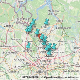 Mappa Localita' Scesa, 22066 Mariano Comense CO, Italia (10.50714)