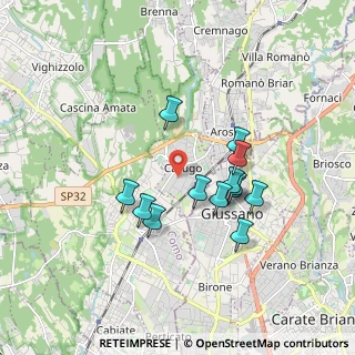 Mappa Via Alessandro Manzoni, 22060 Carugo CO, Italia (1.48231)