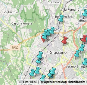 Mappa Via Alessandro Manzoni, 22060 Carugo CO, Italia (2.5595)