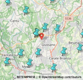 Mappa Via Alessandro Manzoni, 22060 Carugo CO, Italia (5.9515)
