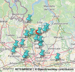 Mappa Via Alessandro Manzoni, 22060 Carugo CO, Italia (13.61125)