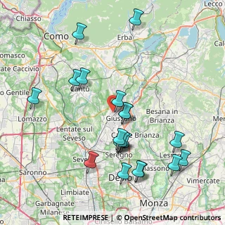 Mappa Via Alessandro Manzoni, 22060 Carugo CO, Italia (8.3745)