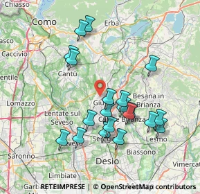 Mappa Via Alessandro Manzoni, 22060 Carugo CO, Italia (7.197)